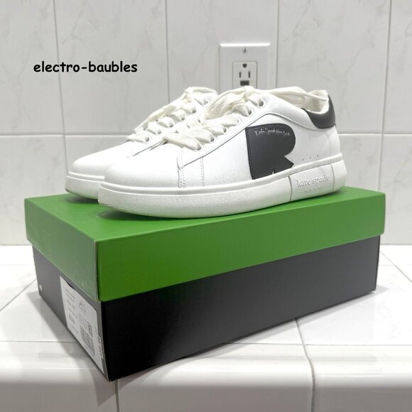KATE SPADE "Charli" Nappa Lace Up Sneakers Sz 8.5B - Worn 1x - Picture 12 of 13
